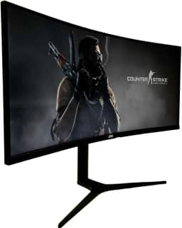Monitor Gamer Ultrawide 34 Polegadas 165Hz 1ms Resolução WQHD Preto HDMI/DP - Design Ergonômico