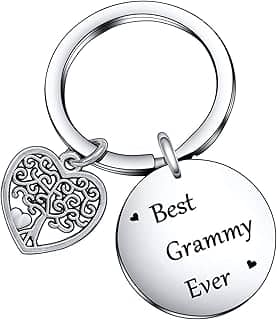 Chaveiro Best Grammy Ever Presente de Dia das Mães Presente de Aniversário para Avó Joias Gigi Joias para Avó, Chaveiro Best Grammy Ever, General