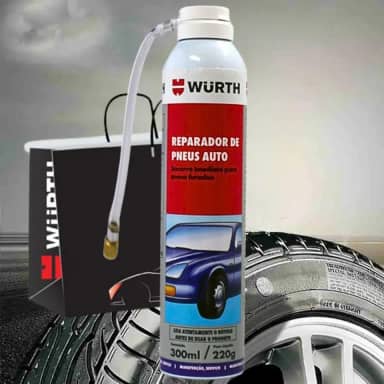 Reparador De Pneu Furo Instantâneo 300ml Alemã Autorizada Carro/moto