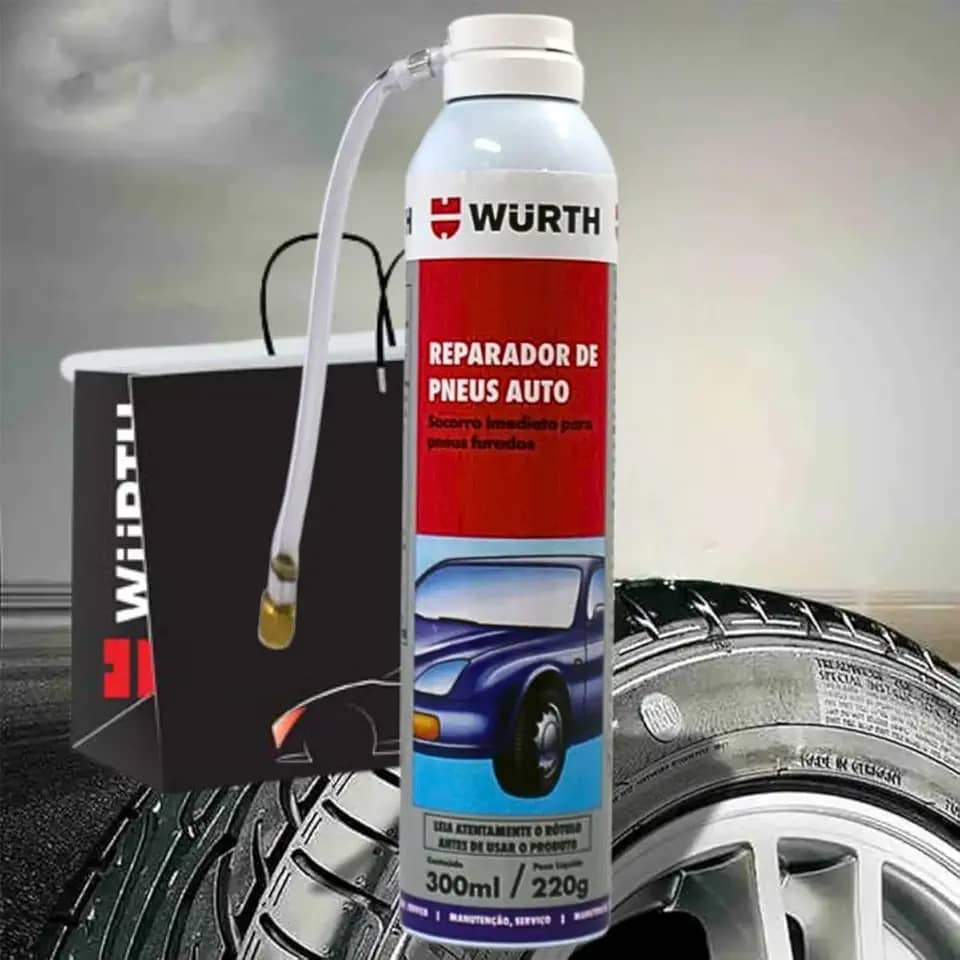 Reparador De Pneu Furo Instantâneo 300ml Alemã Autorizada Carro/moto