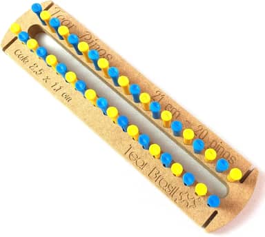 Tear para Cachecol Pinos Plásticos 21cm 20 pinos cada lado