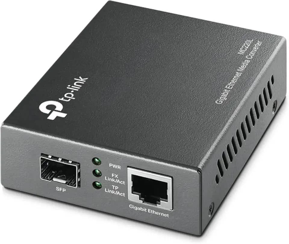 TP-Link CONVERSOR DE MÍDIA GIGABIT SFP MC220L SMB – TP-LINK, Preto