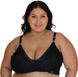Sutiã de Renda PLUS SIZE Virginia Sustentação