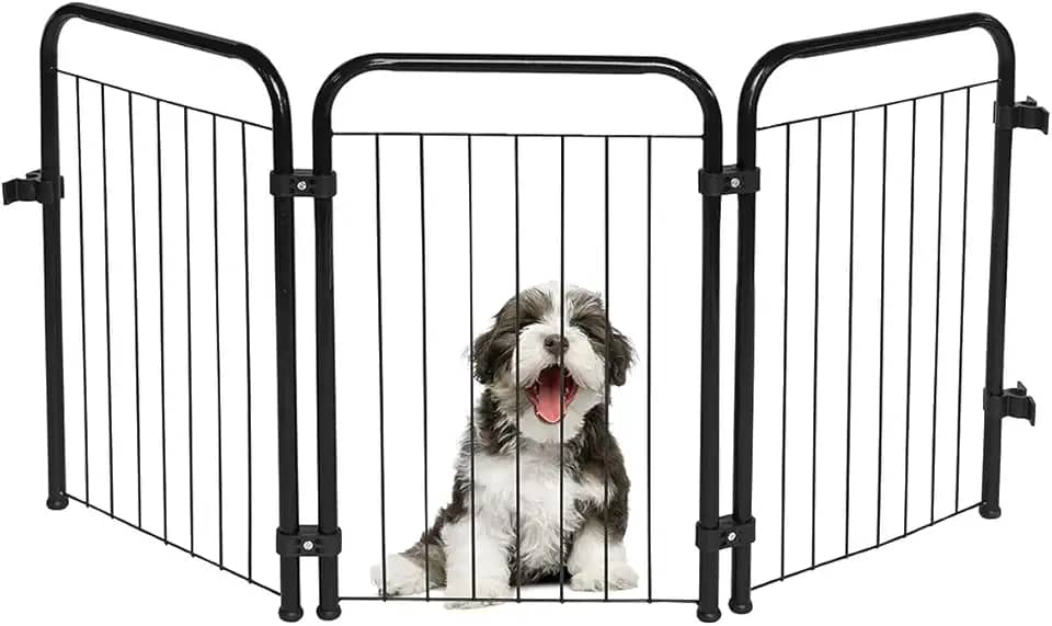 Cercado Pet Dobrável Portátil de Segurança Utility Preto