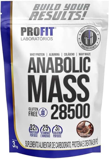 ProFit Anabolic Mass 28500 Refil Stand-Up - 3000G Creme De Avelã -