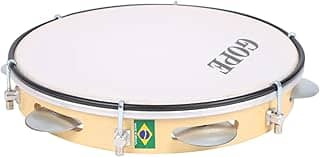 PANDEIRO INICIANTE 10'' 6 AFIN 10(5) PRAT GALV. ENVERN. PELE NYLON (631PE)