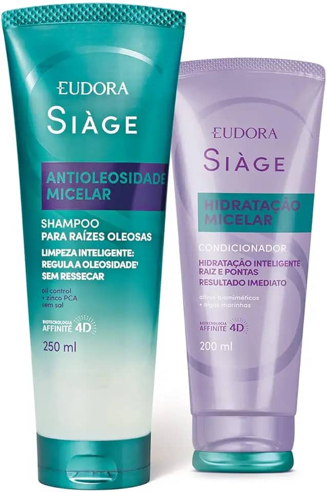 Combo Siàge Hidratação Micelar: Shampoo Antioleosidade 250ml + Condicionador 200ml