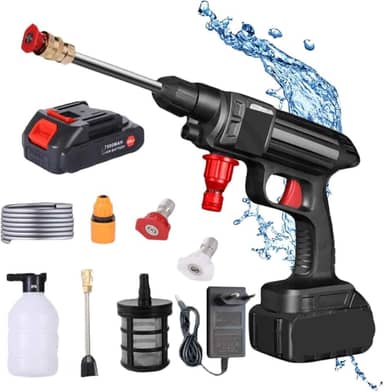 Lavadora De Alta Pressão Recarregável Portátil Para Carros
