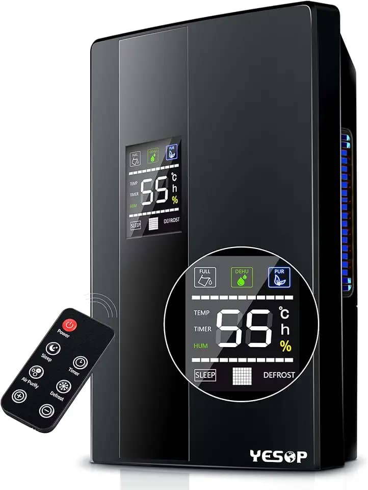 Yesop Desumidificador De Ar Ambiente Antimofo Desumidificadores 2000ml Bivolt 110v/220v