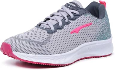 Tenis para Academia Caminhada Femininio Confortavel Cinza Pink