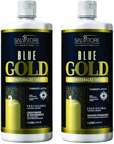 Escova Progressiva Salvatore Blue Gold 2x1 Litro