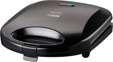 Sanduicheira Elétrica Mallory Classic Grill – 2 em 1, Grelha e Assa Pães, Carnes, Peixes e Legumes, Placas Antiaderentes, Luzes LED- 127V