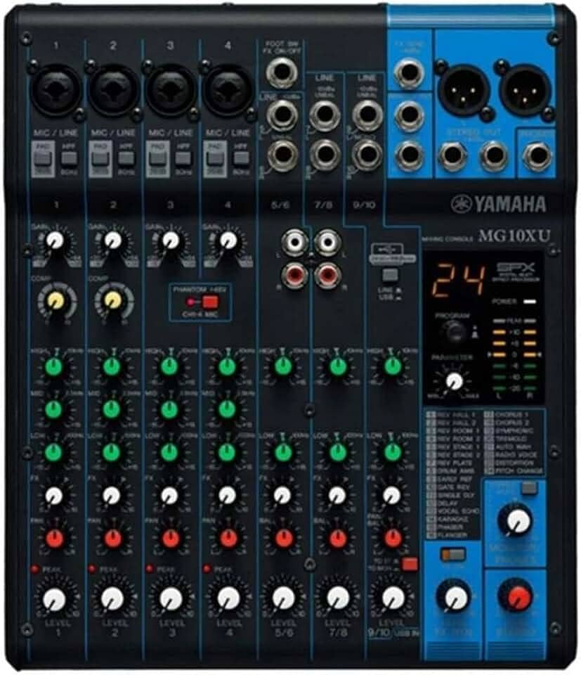 Mesa de Som Analógica MG 10XU Yamaha