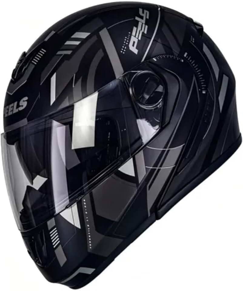 Capacete Articulável Moto Peels U-RB2 Dynamic Preto Fosco com Grafite 58