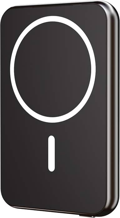 Geonav Power Bank, Carregador Portátil Universal por Indução 5.000mAh, Ultraslim Carregamento rápido, Compatível com MagSafe®, PB5KALMAGBK, Preto