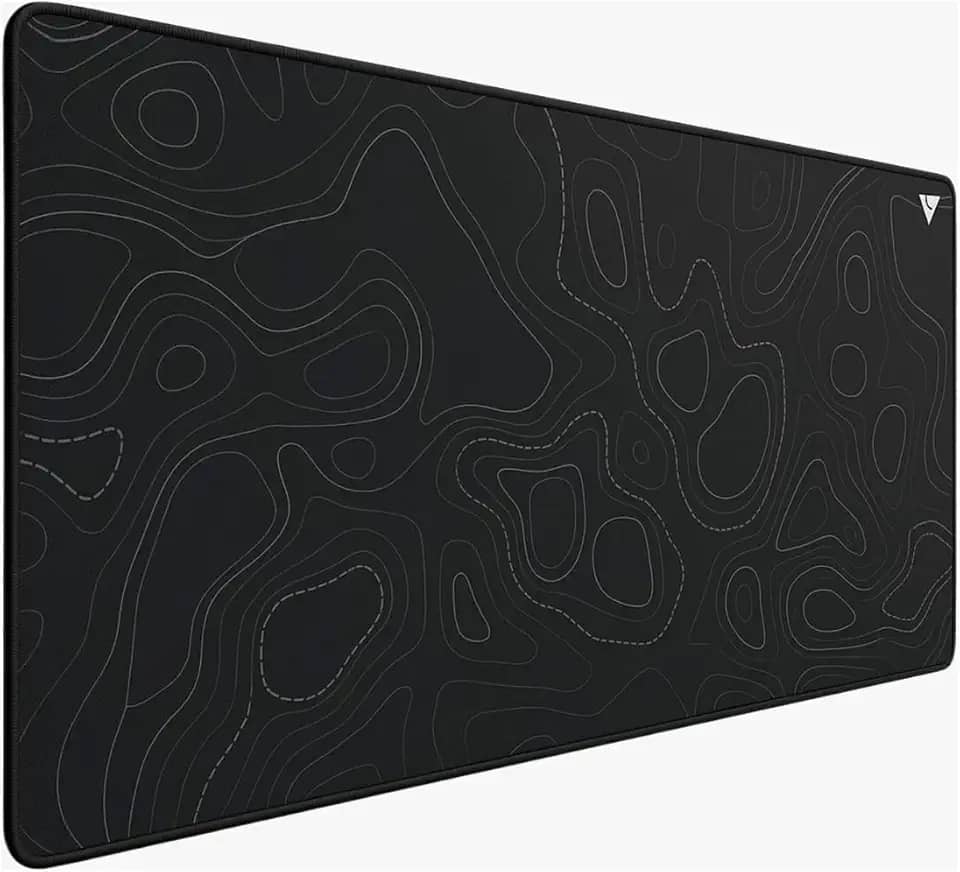 Mousepad Gamer Force One Skyhawk XXL Preto 90x40cm - Precisão Extrema para FPS, Base Antiderrapante e Superfície Speed Premium