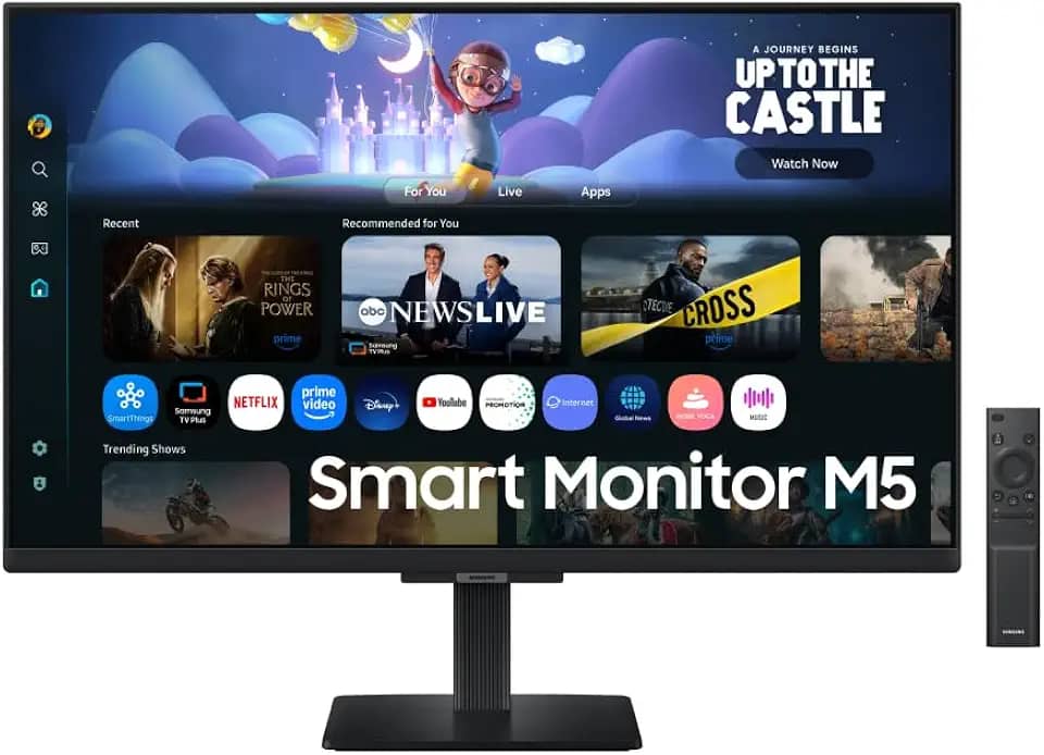 Smart Monitor Samsung M5 27", FHD, Plataforma Tizen™, USB, HDMI, Bluetooth, Preto, 2025