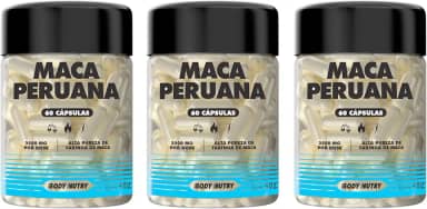 Kit 3x Maca Peruana Premium 2500mg 100% Pura Pote 60 Cápsulas Matéria Prima Importada Para Homens e Mulheres | Energia Resistência