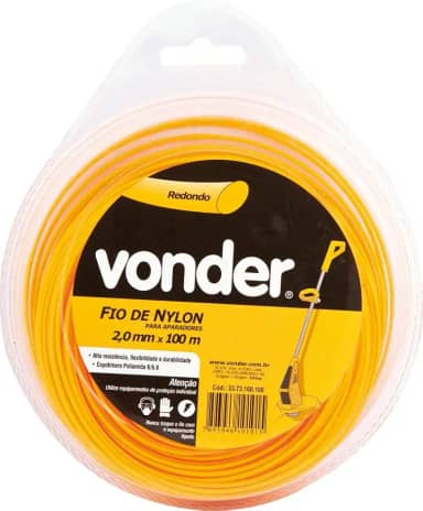 Vonder, Fio De Nylon, 2,0 Mm X 100 M, Redondo.