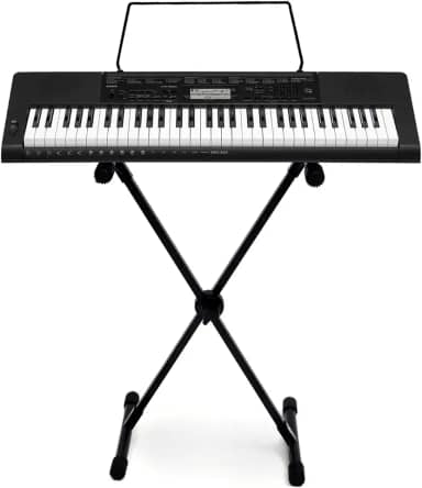 Kit Teclado Casio CTK3500 Arranjador Musical 5/8 61 Teclas Com Suporte Em X
