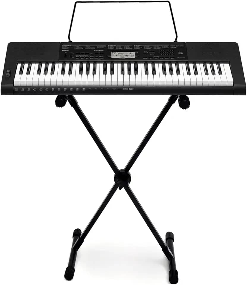 Kit Teclado Casio CTK3500 Arranjador Musical 5/8 61 Teclas Com Suporte Em X