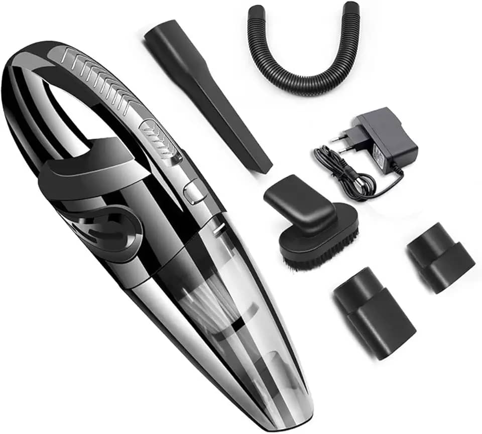 Aspirador de Pó e Àgua,PerfinㅤPortátil, Preto，Limpadores de carros