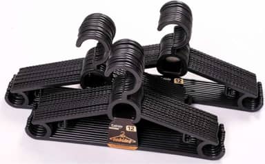 Kit Com 50 Cabides Reforçado Para Roupas Antideslizantes Calça Camisa Calça e Casacos Gravatas Cintos Cabides Multiuso CSCABIDES