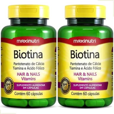 Biotina - 2 unidades de 60 cápsulas - Maxinutri