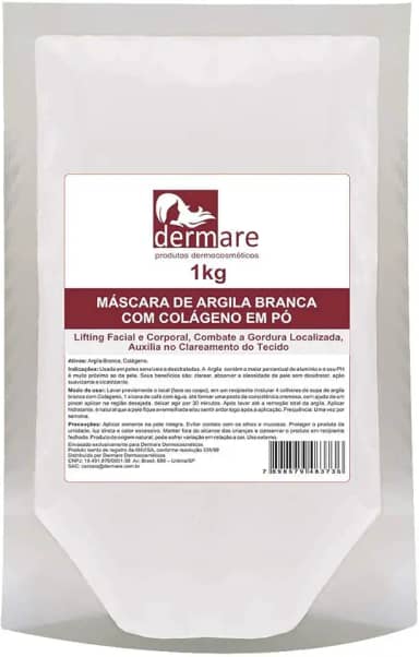 DERMARE Argila Branca Com Colageno Dermare