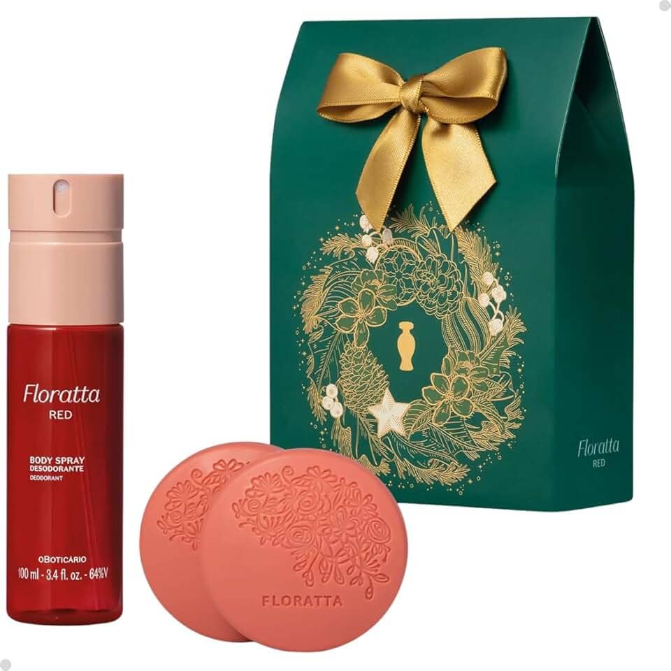 Kit Presente Natal Floratta Red Cuidados (2 itens)