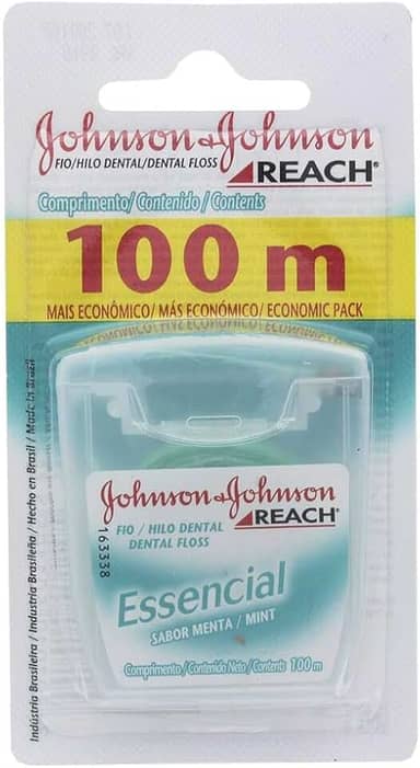 Johnson's Reach Fio Dental Essencial Menta, 100m