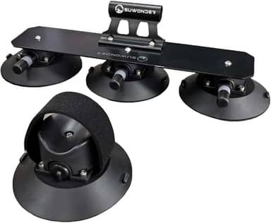 Vaveren Suporte para bicicletas com ventosa para teto de carro, fácil de instalar.