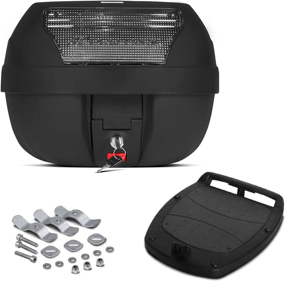 BAULETO PLÁSTICO SUPERIOR 28 LITROS PRO TORK SMART BOX REFLETOR CRISTAL