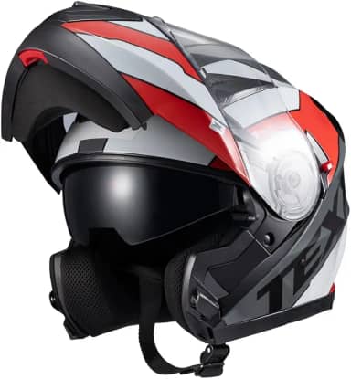Capacete Texx Escamot Gladiator V3 Reisen Vermelho Branco 54