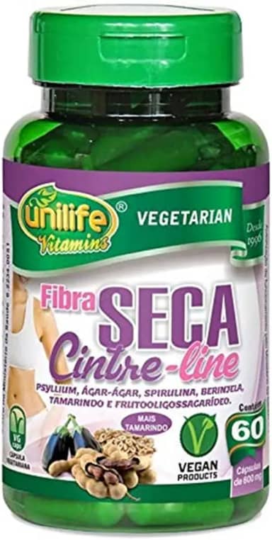 Emagrecedor Fibra seca cinture line 60 cápsulas Unilife