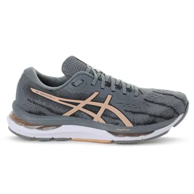 Tênis Asics Gel Hypersonic 5 Cinza e Nude - Feminino