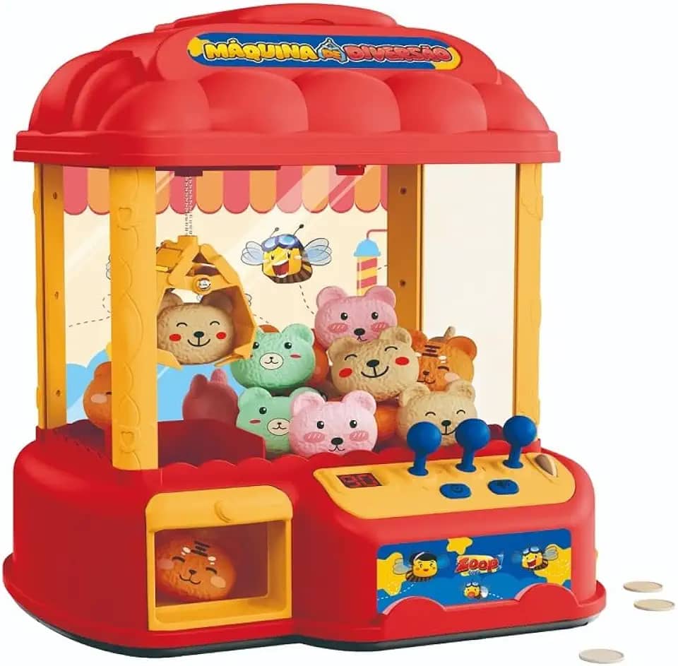 Máquina Grande de Pegar Ursinhos e Bolinhas - Zoop Toys