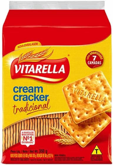 Biscoito Salgado Cream Cracker 350g - Vitarella