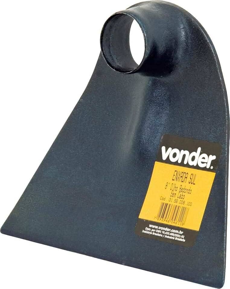 Enxada sul 8", olho redondo, sem cabo, VONDER