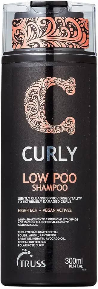 Truss Shampoo Low Poo Curly | Limpeza Suave, Hidratação e Definição para Cabelos Cacheados e Ondulados | 300ml