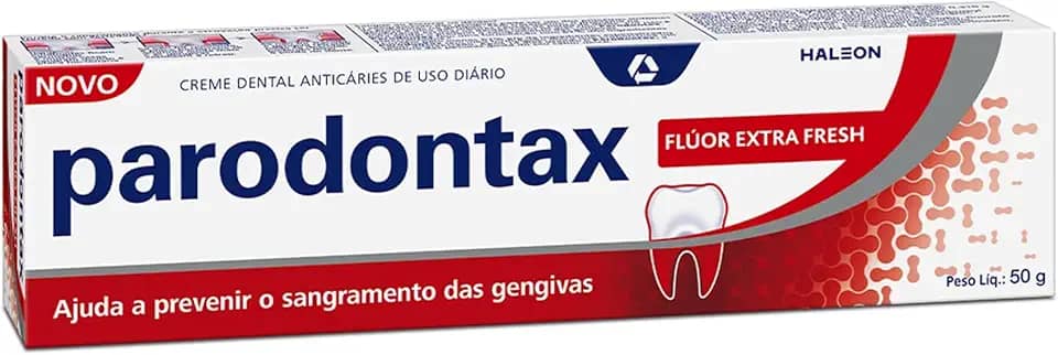 Paradontax Creme Dental Para Prevenção de Sangramento das Gengivas, Extra Fresh, Com Flúor, 50g