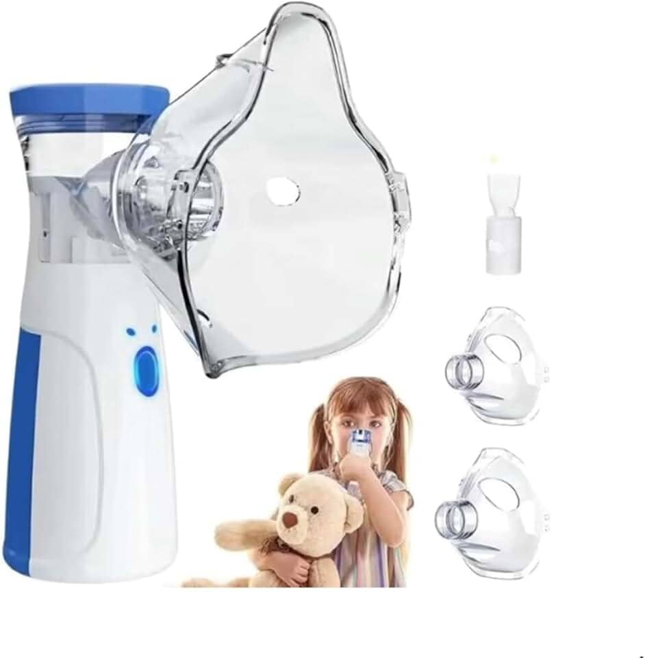 Inalador Ultrassônico Portátil – Nebulizador Silencioso e Recarregável para Crianças e Adultos, Alívio Rápido