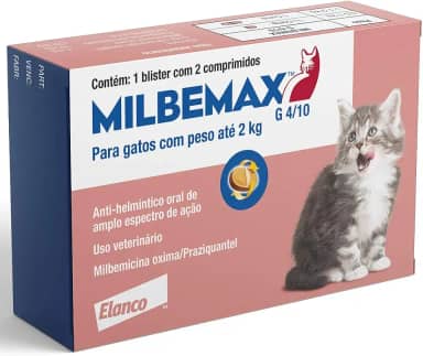 Milbemax G 4/10 Elanco para Gatos com Peso até 2 KG