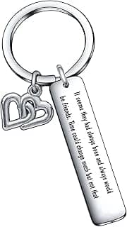 De&ai Inspiration Jewelry Presentes de aniversário de Natal presente de amizade presente para melhor amigo presente BFF, Chaveiro Bff, normal