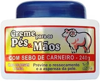 Creme para os Pés & Mãos com Sebo de Carneiro San Jully 240g