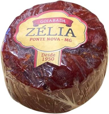 Goiabada Cascão Zélia 300g de Corte | Doce de Goiaba Artesanal Mineiro | Receita Tradicional Ponte Nova MG | Sem Glúten, 100% Natural | Acompanhamento para Queijos, Sobremesas e Cafés
