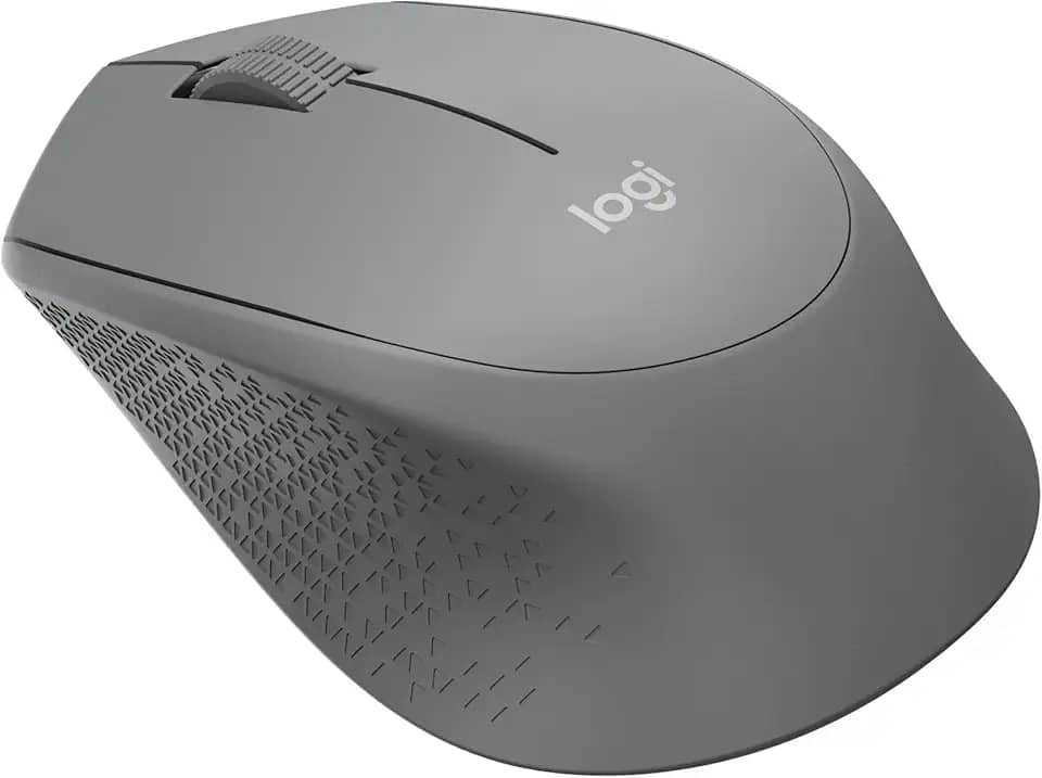 Mouse sem fio Logitech M280 com Conexão USB e Pilha Inclusa - Cinza