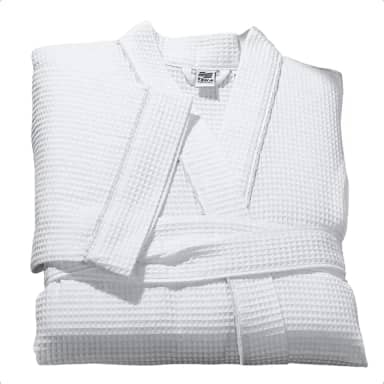 Roupão De Banho Branco Unissex Algodão Piquet Profissional Hotel Teka