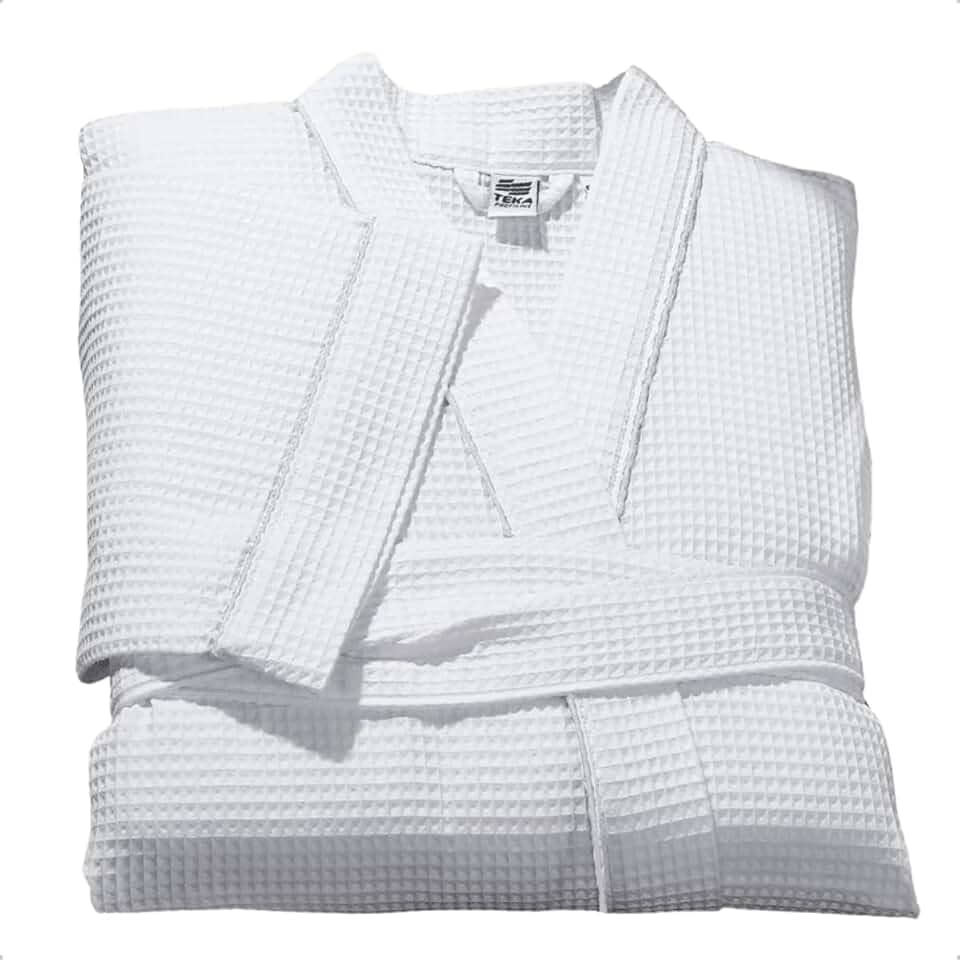 Roupão De Banho Branco Unissex Algodão Piquet Profissional Hotel Teka