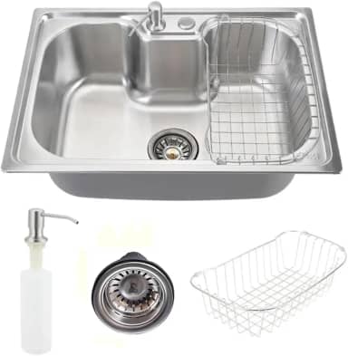 Cuba para Cozinha Aço Inox 304 Gourmet com Acessórios 60X42